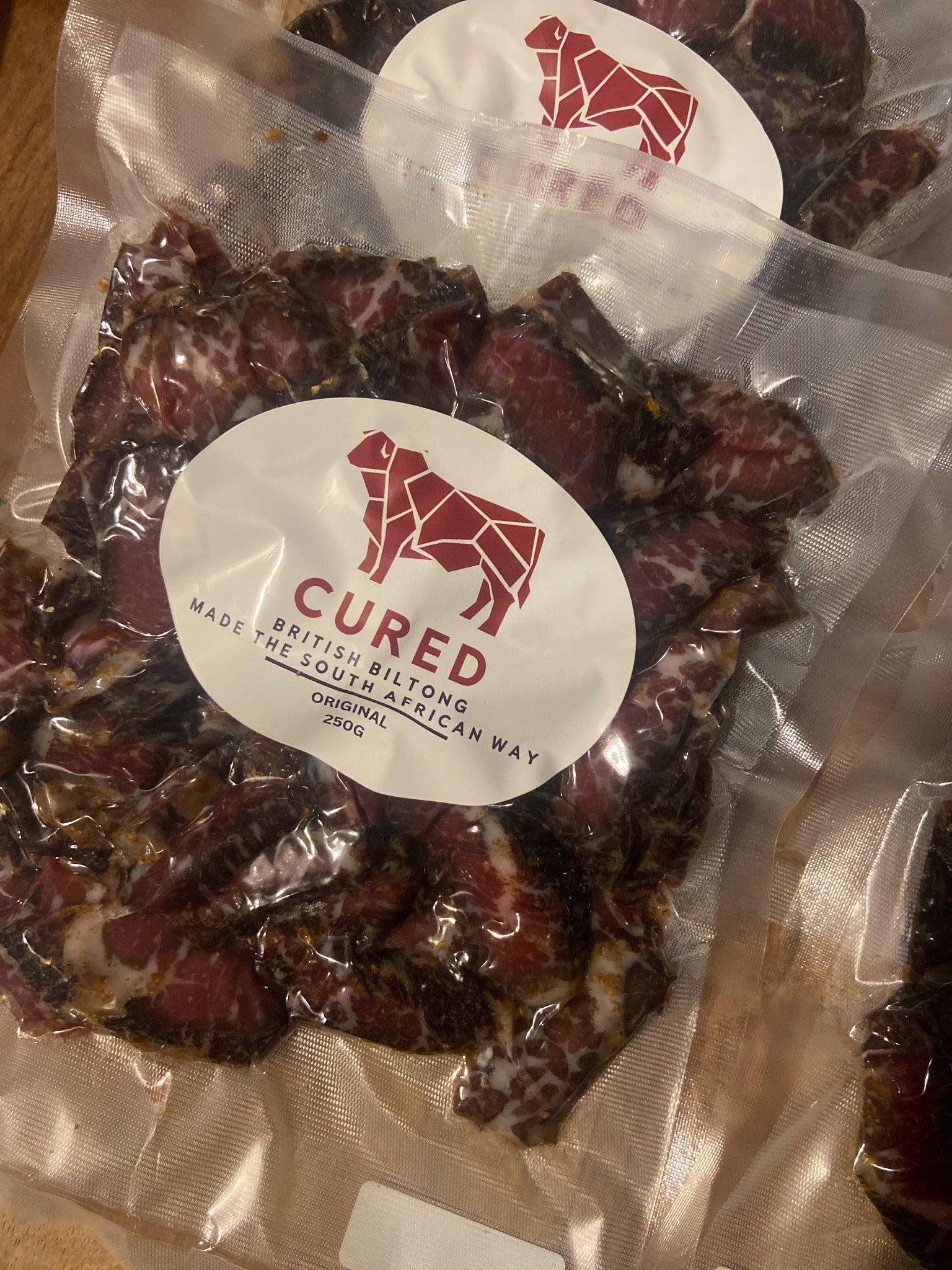 CURED Original Biltong 250g pack